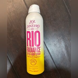 new Sol de Janeiro Radiance Sunscreen SPF 50 Cheirosa 87 sun body scented spray